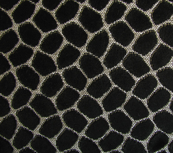 Amalfi E6 2523 300, velours meubelstof met stippen dessin.