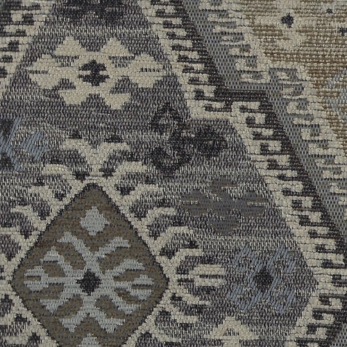 Kashmar E1860-stone, Kilim Möbelstoff | Effabrics.nl