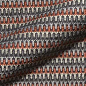 Perla E1312-Cranberry, luxueuze meubelstof met grafisch dessin. | Effabrics.nl