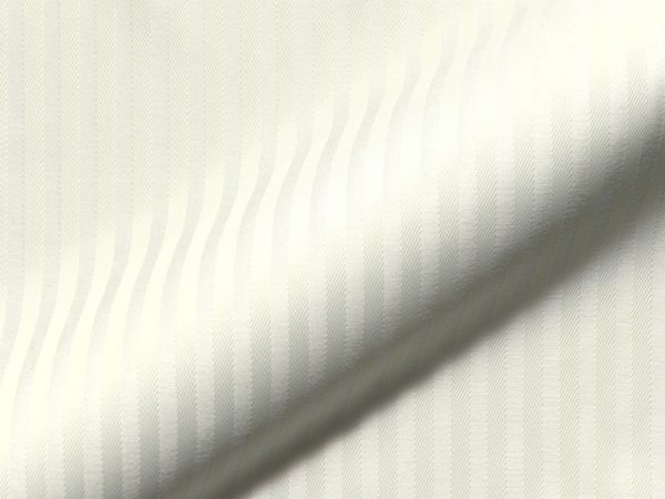 Fein gestreifte, feuerhemmende, klassischer Polsterstoff Rigello FR E5616-844 Perlweiß