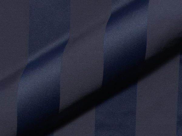 Gestreifte, feuerhemmende, klassischer Polsterstoff Boldini FR E5610-853 dunkelblau