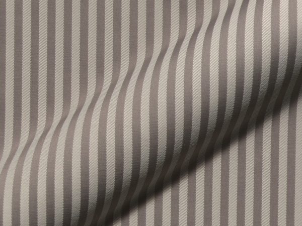 Fein gestreifte klassischer moebelstoff Rigello E5616-840 taupe, schwer entflammbar