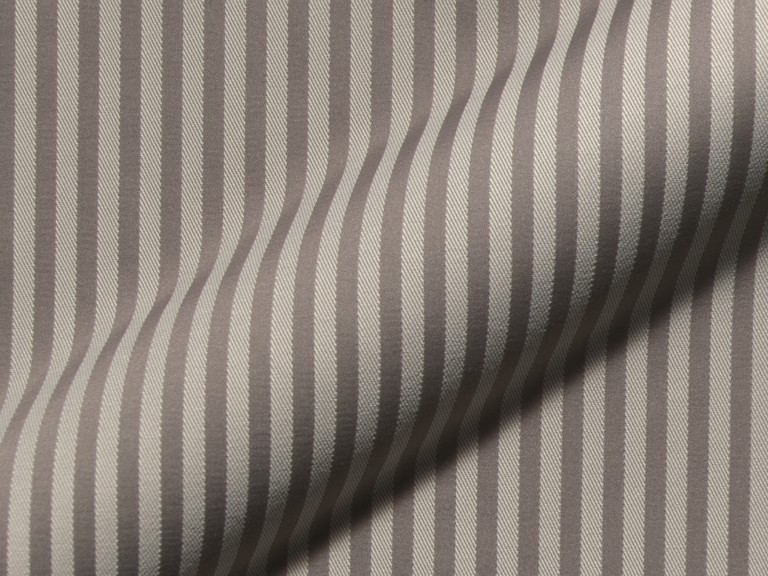 Fein gestreifte klassischer moebelstoff Rigello E5616-840 taupe, schwer entflammbar